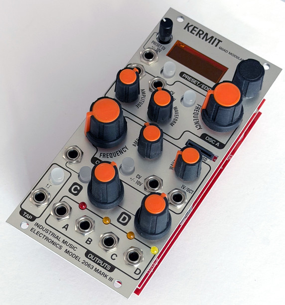 Kermit is a 4-channel, programmable, tempo-synchronized supermodulator with morphing wavetable generator and internal modulation matrix.