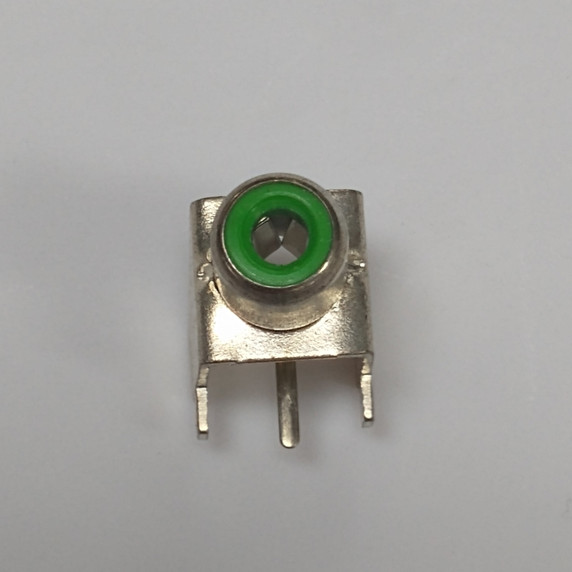 RCA Jack - Right Angle PCB Mount, Green