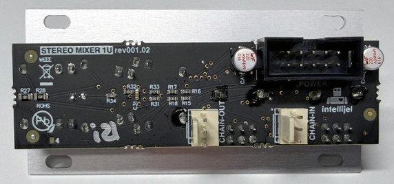 The Stereo Mixer 1U provides a convenient way to combine your mono and stereo sources into a single stereo mix.