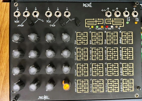 The René music synthesizer module is the world’s only Cartesian Sequencer for music synthesizers.
