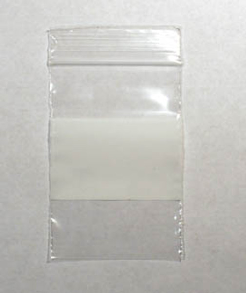 Bag, "Jewel Bag" 2" x 3" w/White Label Block