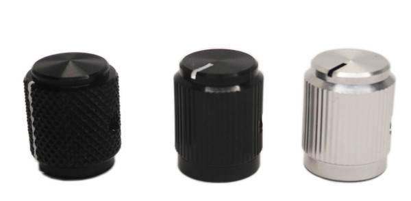Aluminum, Knurled, 1/2" Diameter