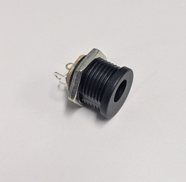2.1 mm Round DC Jack w/Metal Nut