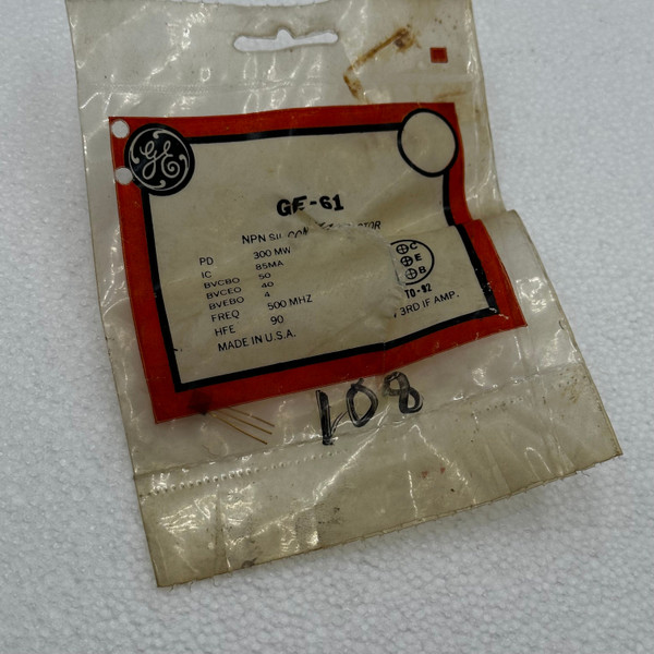 GE GE-61 Silicon Transistor - R&R