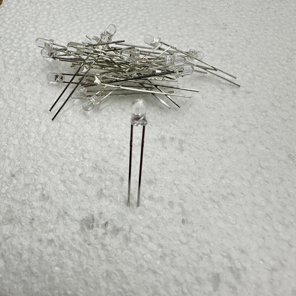 10 PACK Clear Yellow 3mm LED's Clipping Diodes