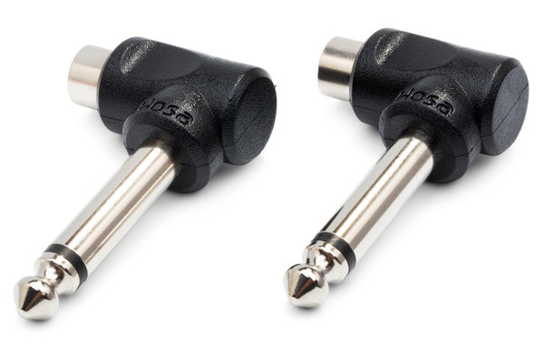 Right-angle Adapters RCA to 1/4 in TS