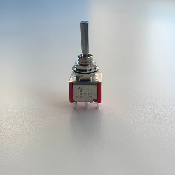 Mini Toggle Lug DPDT ON-OFF-ON PADDLE