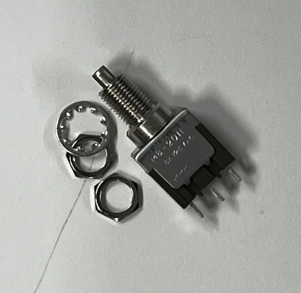 Pushbutton Switch Board Mount SPDT ON-(ON) Lug