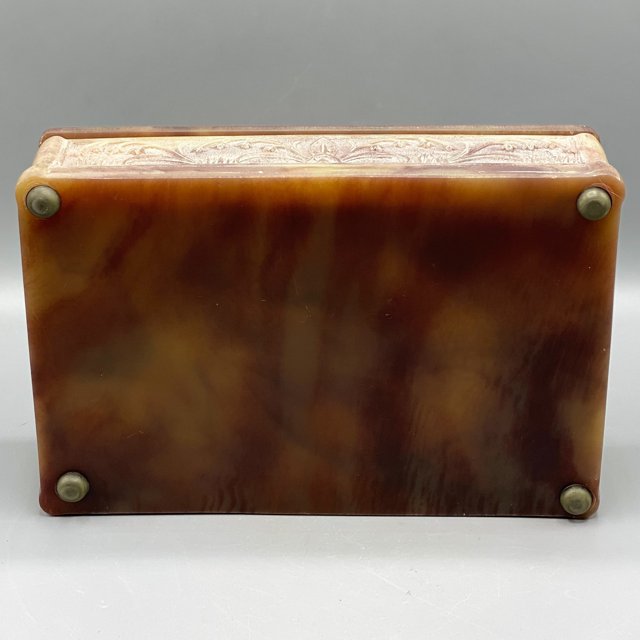Vintage Incolay Stone Jewelry Box - Ocean Springs Mercantile
