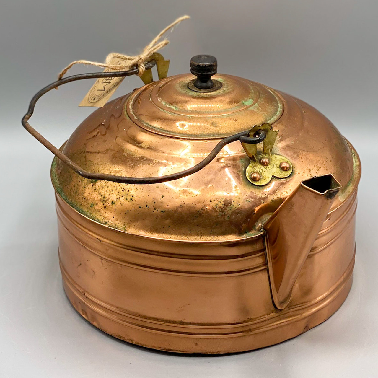 Large Vintage Copper Kettle - Ocean Springs Mercantile