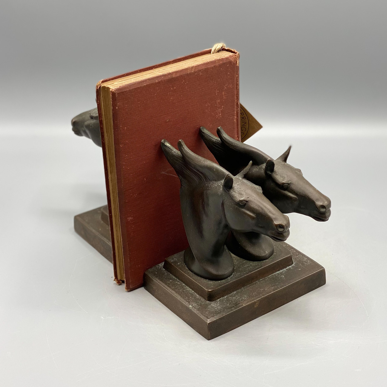 Art Deco Frankart Twin Horses Bookends - Ocean Springs Mercantile