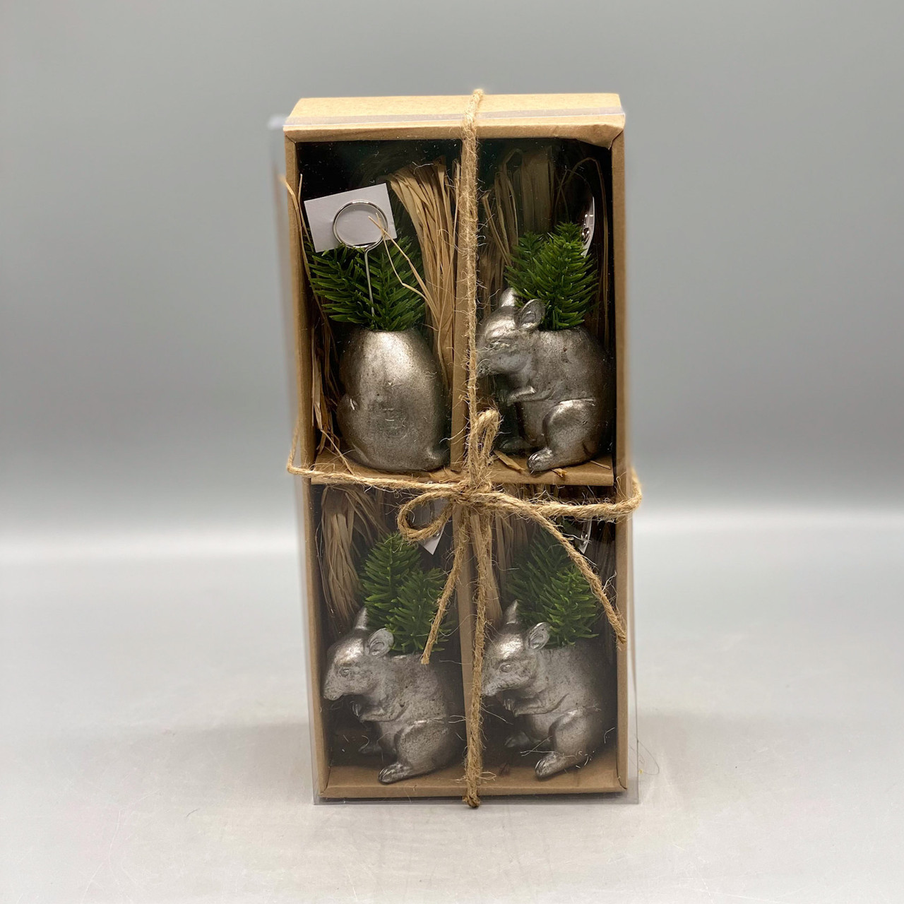 Boxed Set of Mouse Place Card/Photo Holder Ocean Springs Mercantile