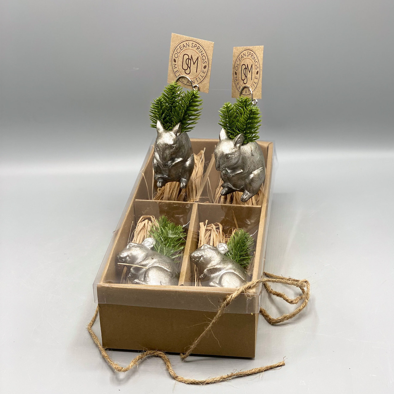 Boxed Set of Mouse Place Card/Photo Holder Ocean Springs Mercantile