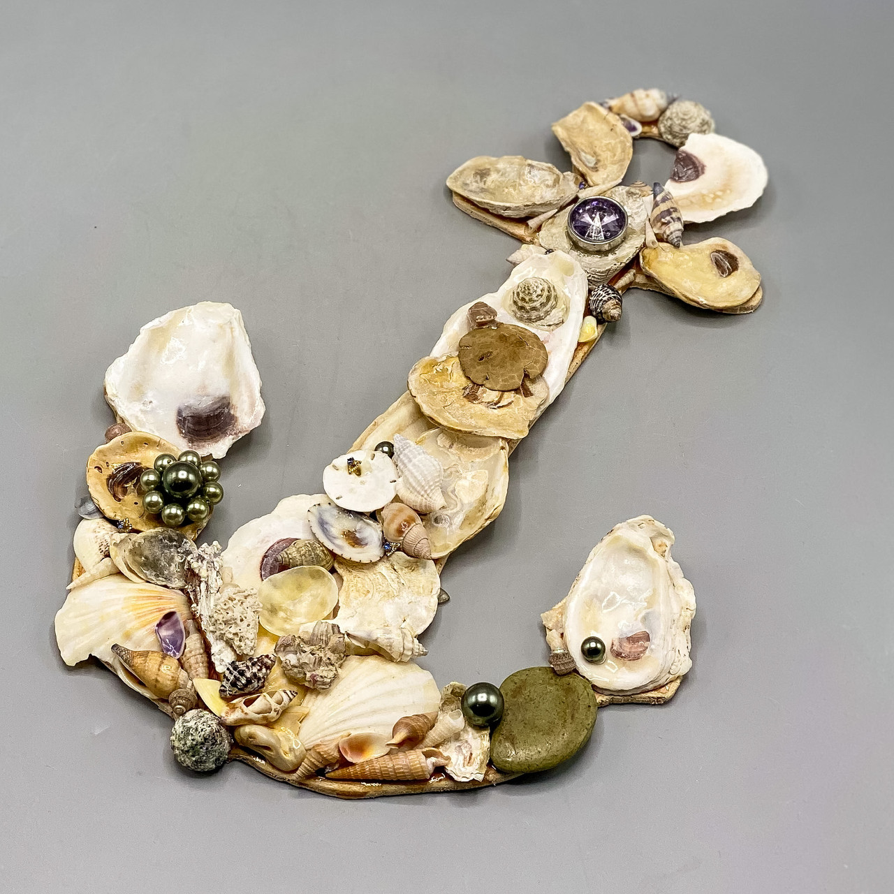 Handmade Shell Anchor Wall Decor - Ocean Springs Mercantile