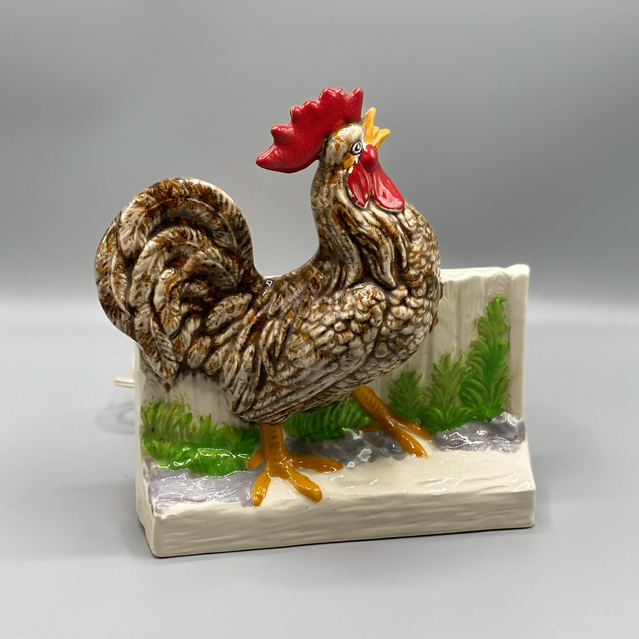 Vintage Rooster TV Lamp - Ocean Springs Mercantile