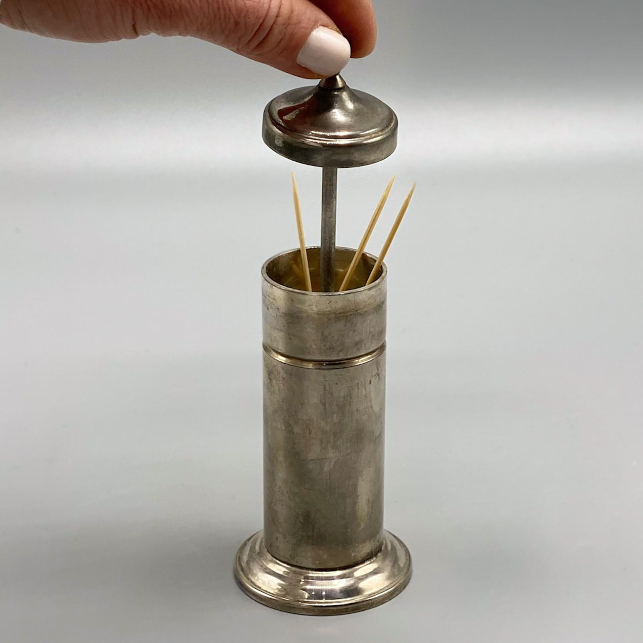 Vintage Silver Plate Toothpick Holder - Ocean Springs Mercantile