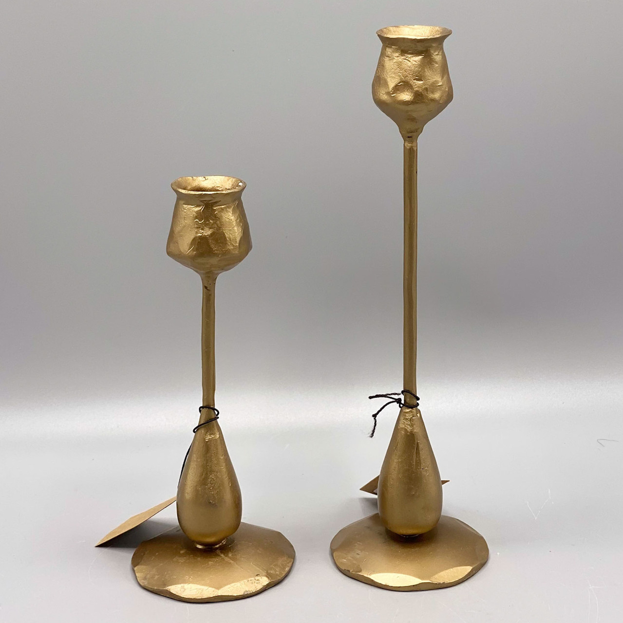 Iron Candlestick - Antique Brass