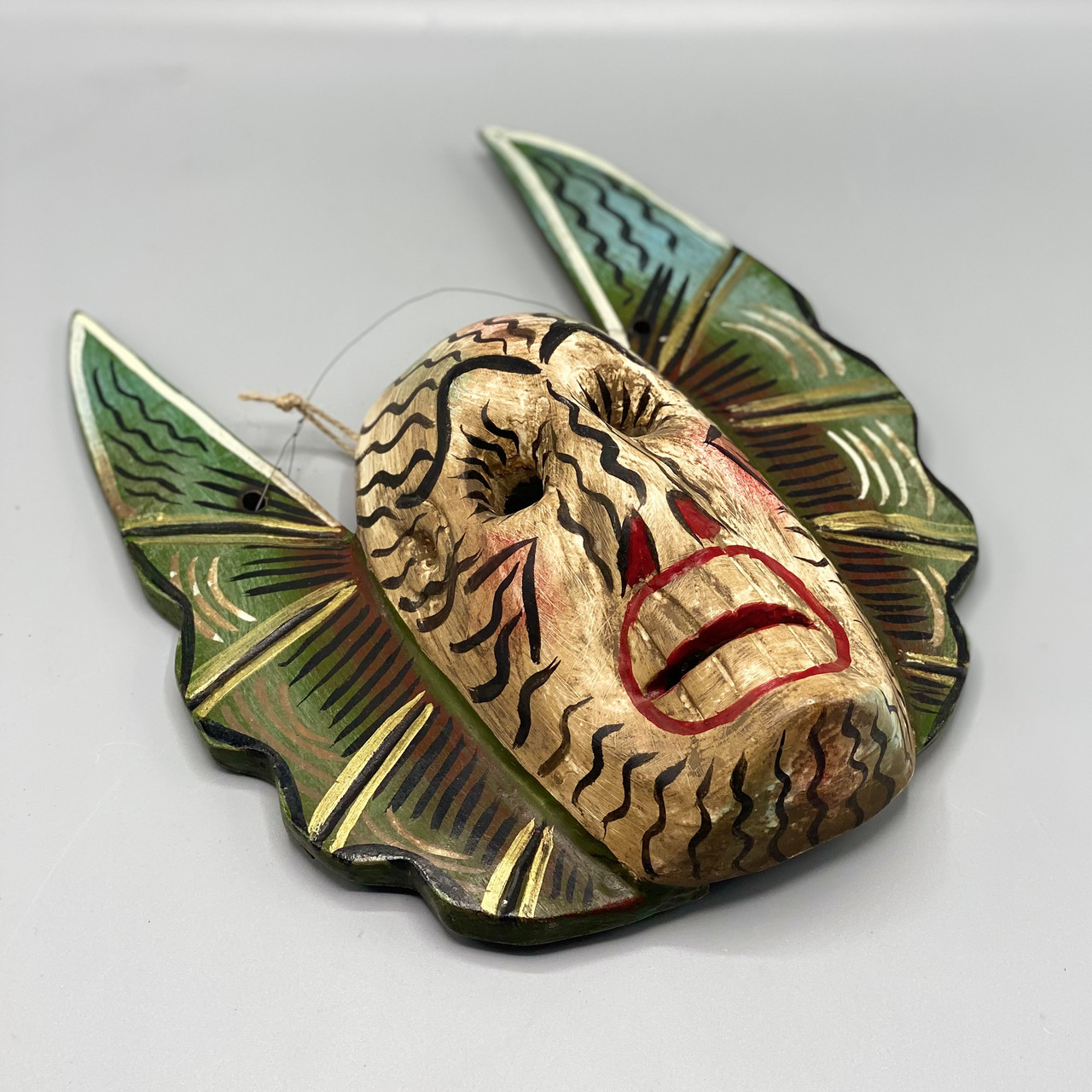 Vintage Folk Art Winged Mask - Ocean Springs Mercantile
