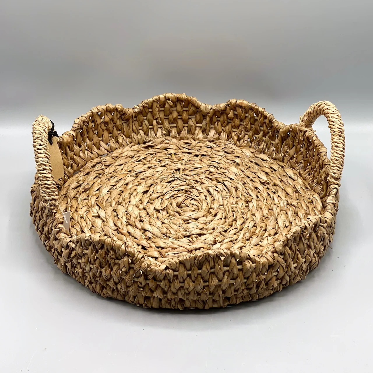 Braided Bankuan & Rattan Tray - Ocean Springs Mercantile