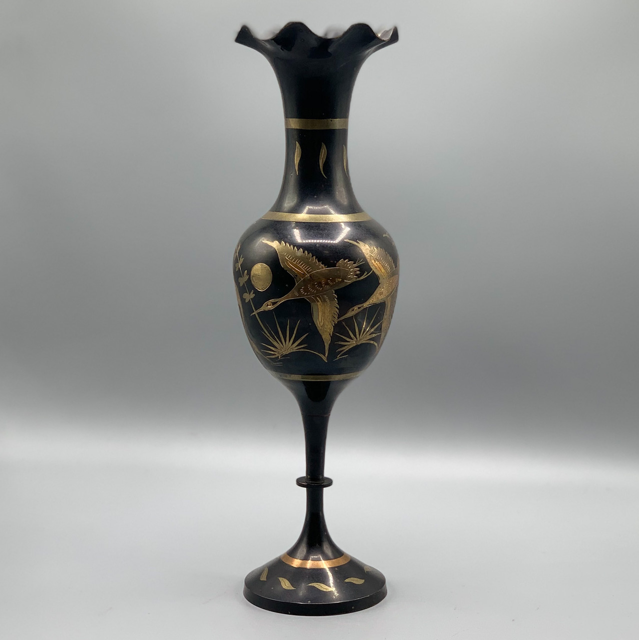 Brass Vase Ducks Ocean Springs Mercantile