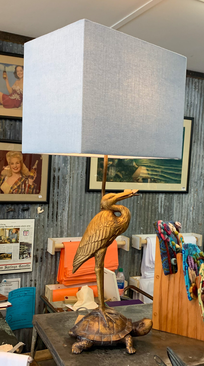 Crane/Turtle Lamp - Ocean Springs Mercantile
