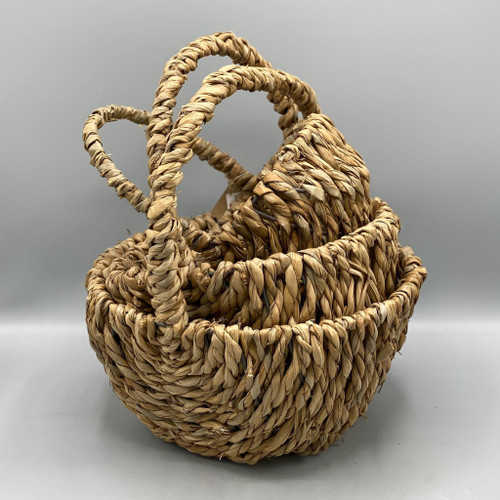 Woven Seagrass Basket w/Handles