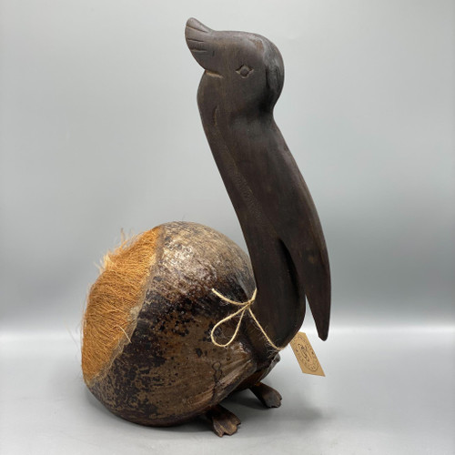 Coconut Pelican Sculpture