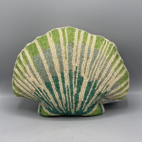 Scallop Shell Beaded Pillow