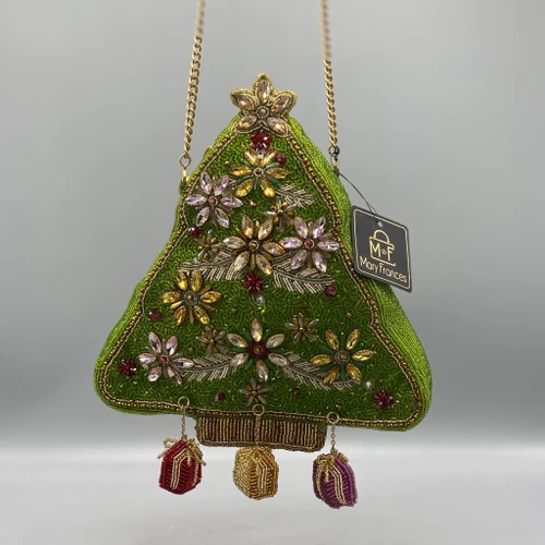 Decked Out Christmas Tree Crossbody Handbag