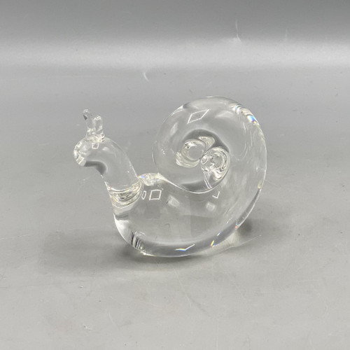 Steuben Glass Signed Snail