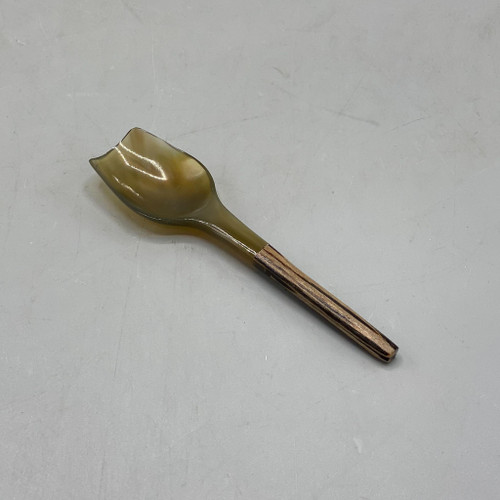 Natural Horn Spoon w/Wood Handle