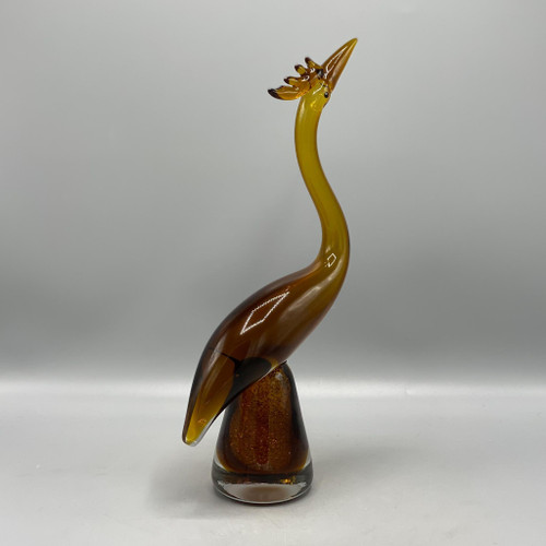 Hand-Blown Art Glass Bird