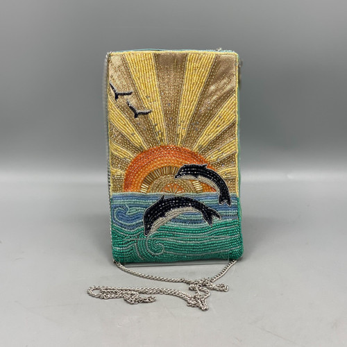 Flips for Joy Dolphins Crossbody Phone Bag