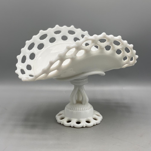 Vintage Westmoreland Milk Glass Banana Bowl