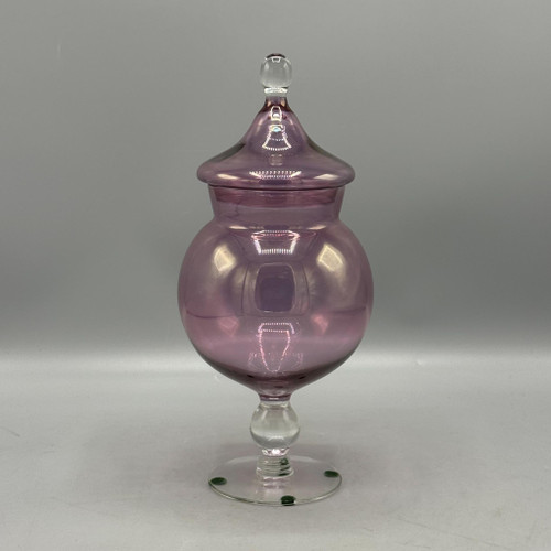 Vintage Amethyst Apothecary Jar