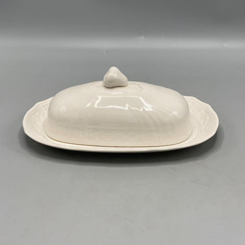 Butter Dish 1984 Mikasa Renaissance White