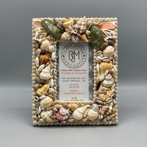 Mixed Shell & Pearl 4 x 6 Photo Frame