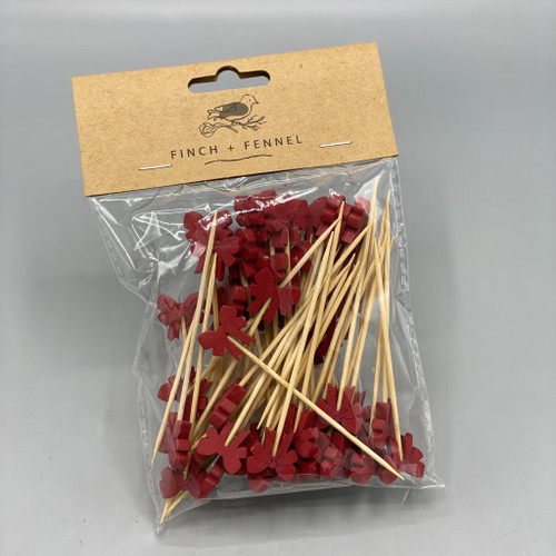 Pack of Bow Shaped Handle Toothpicks