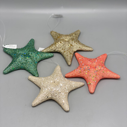 Glittered Starfish Ornament