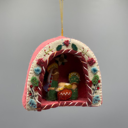Wool Felt Holy Family Ornament