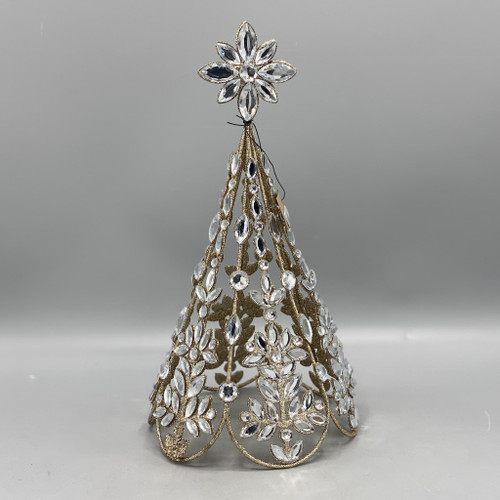 Jeweled Metal Tree w/Glitter
