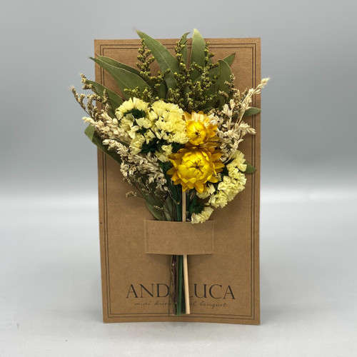 Yellow Strawflower Happy Mini Bouquet