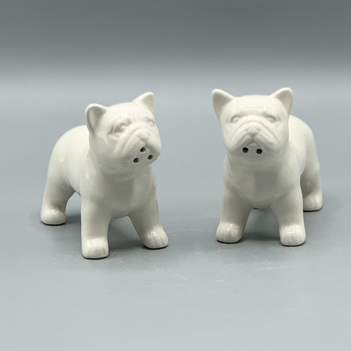 Ceramic Bulldog Salt & Pepper Shakers