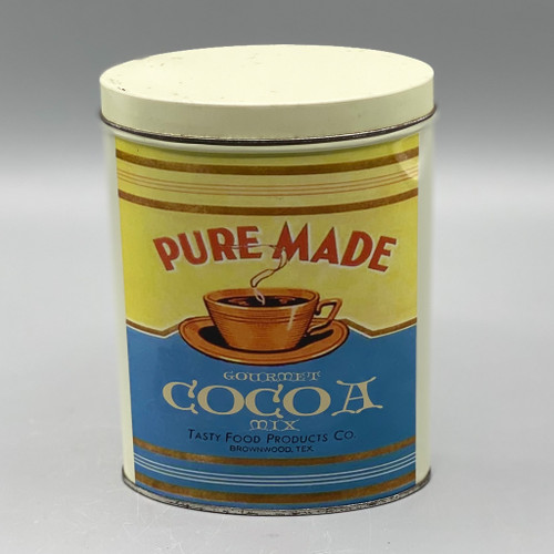 Pure Made Gourmet Cocoa Mix Vintage Tin