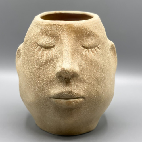 Large Ceramic Face Planter