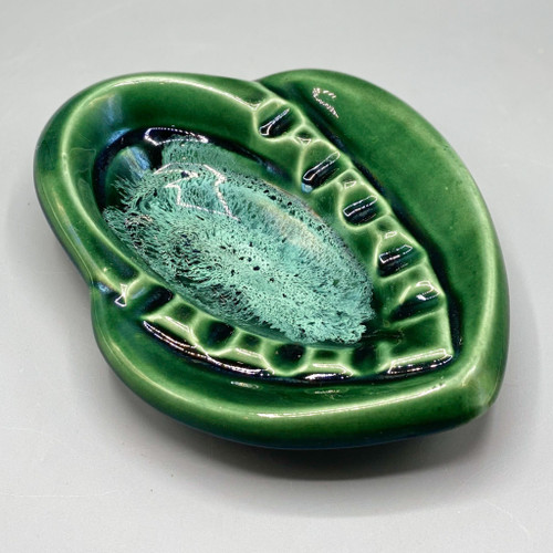 Vintage Green McCoy Pottery Ashtray