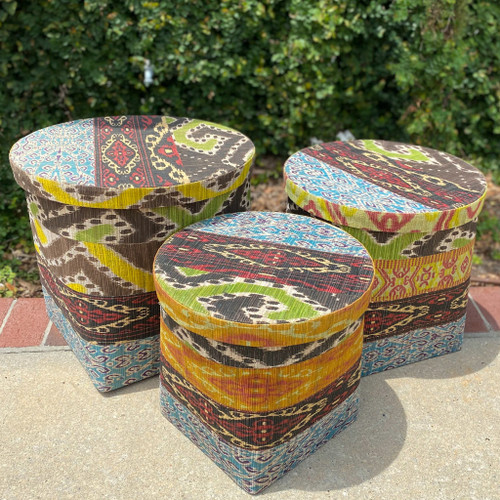 Woven Waterhyacinth Basket with Lid