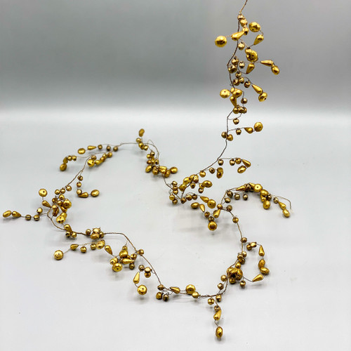 Wire Beaded Leaf Garland