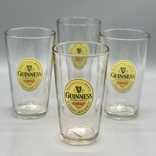 Set of 4 Guinness Beer Glasses