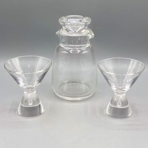 Steuben Martini Glass & Shaker Set